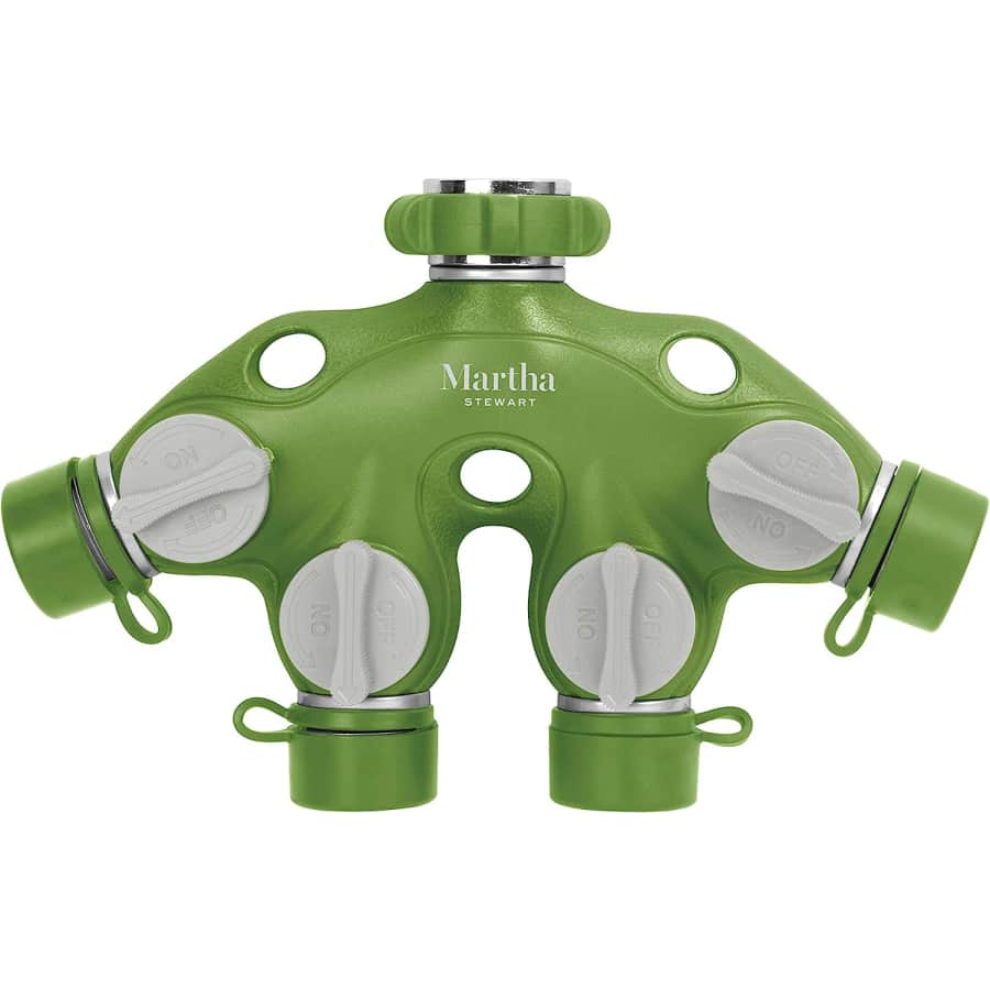 Martha Stewart 4-Way Metal Hose Faucet Splitter for $22
