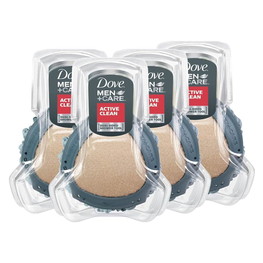 Dove Men + Care Shower Tool 4-Pack for $18 via Sub & Save Dove Men + Care Shower Tool 4-Pack for $18 via Sub & Save