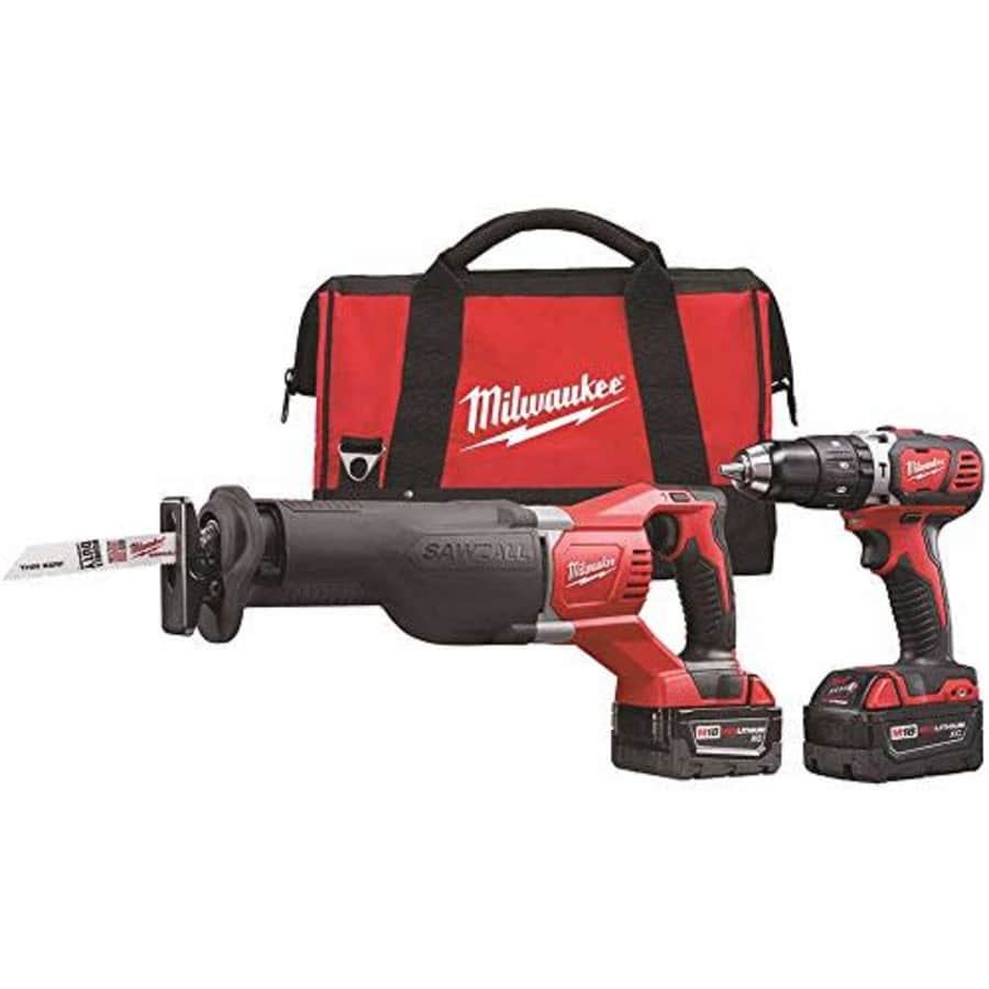 Milwaukee 2694-22 M18 18-Volt Lithium-Ion Cordless Hammer Drill/Sawzall Combo Kit (2-Tool) for $600 Milwaukee 2694-22 M18 18-Volt Lithium-Ion Cordless Hammer Drill/Sawzall Combo Kit (2-Tool) for $600