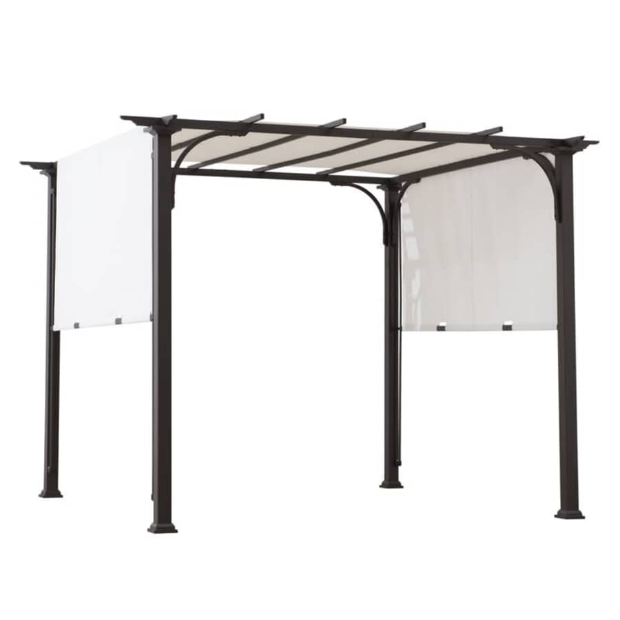 Sunjoy Meadow 10-Ft. Steel Pergola w/ Adjustable Shade for $450