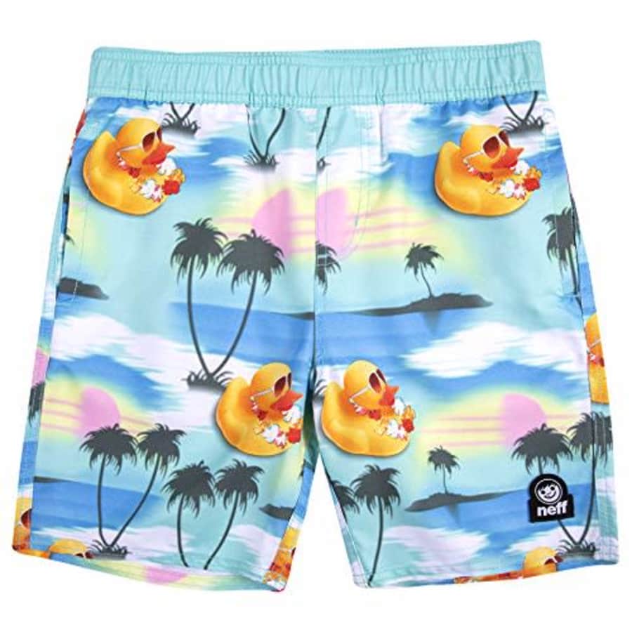 NEFF Men's Boy's Daily Hot Tub Surf Swim Board Shorts, Mint, X-Large for $27