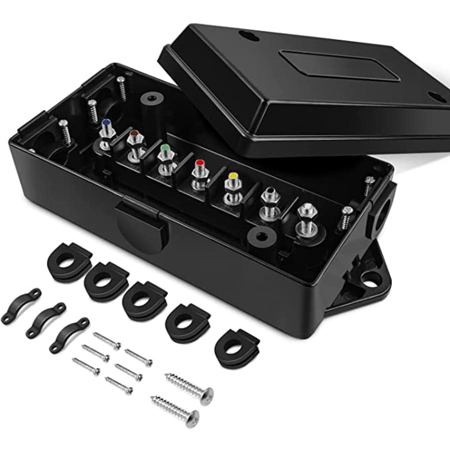 Nilight 7-Way Electrical Trailer Junction Box for $9 Nilight 7-Way Electrical Trailer Junction Box for $9