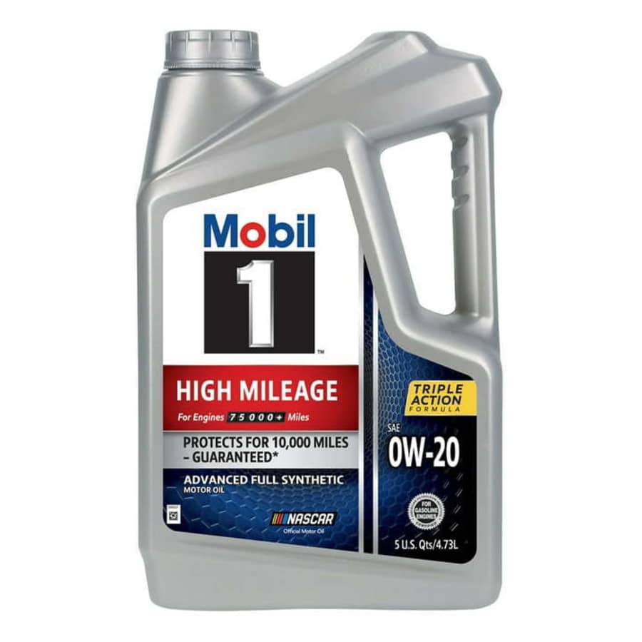 Mobil 1 0W-20 High Mileage Full Synthetic Motor Oil 5-Quart 3-Pack for $64 Mobil 1 0W-20 High Mileage Full Synthetic Motor Oil 5-Quart 3-Pack for $64
