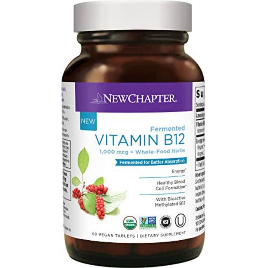 New Chapter Vitamin B12, Fermented Vitamin B12 1, 000 Mcg, One Daily with Whole-Food Herbs + for $26