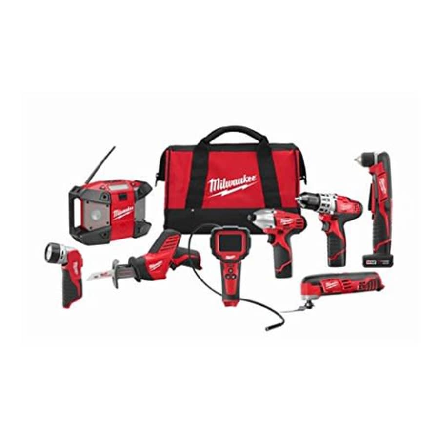 Milwaukee 2495-28 M12 Combo 8 tool Kit W/2 Cmpt Bat, 1 Xc Bat for $849