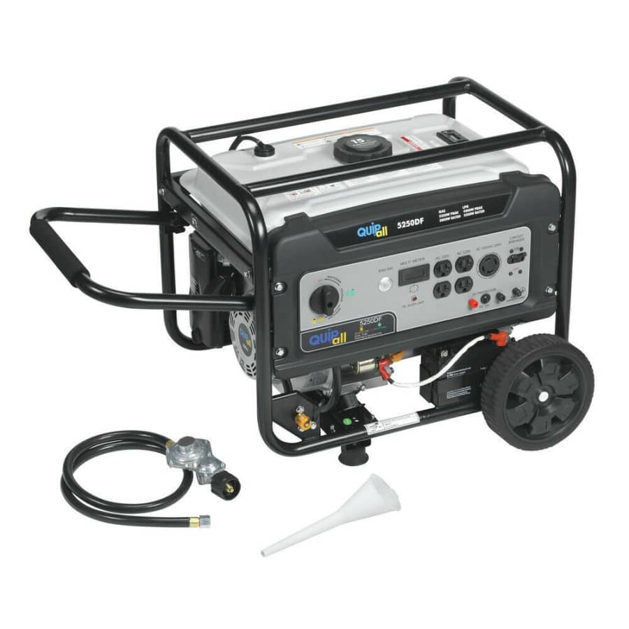 Quipall Dual Fuel Powered Portable Generator for $411