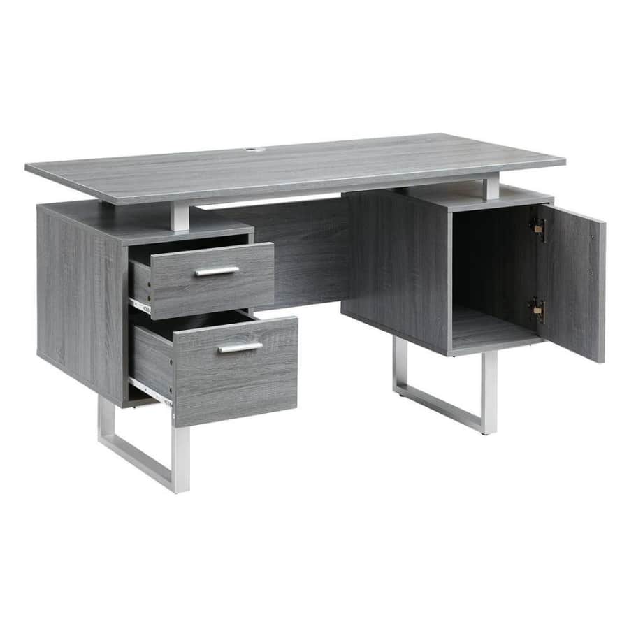 Techni Mobili Cubism 51" 2-Drawer Desk for $136 Techni Mobili Cubism 51" 2-Drawer Desk for $136