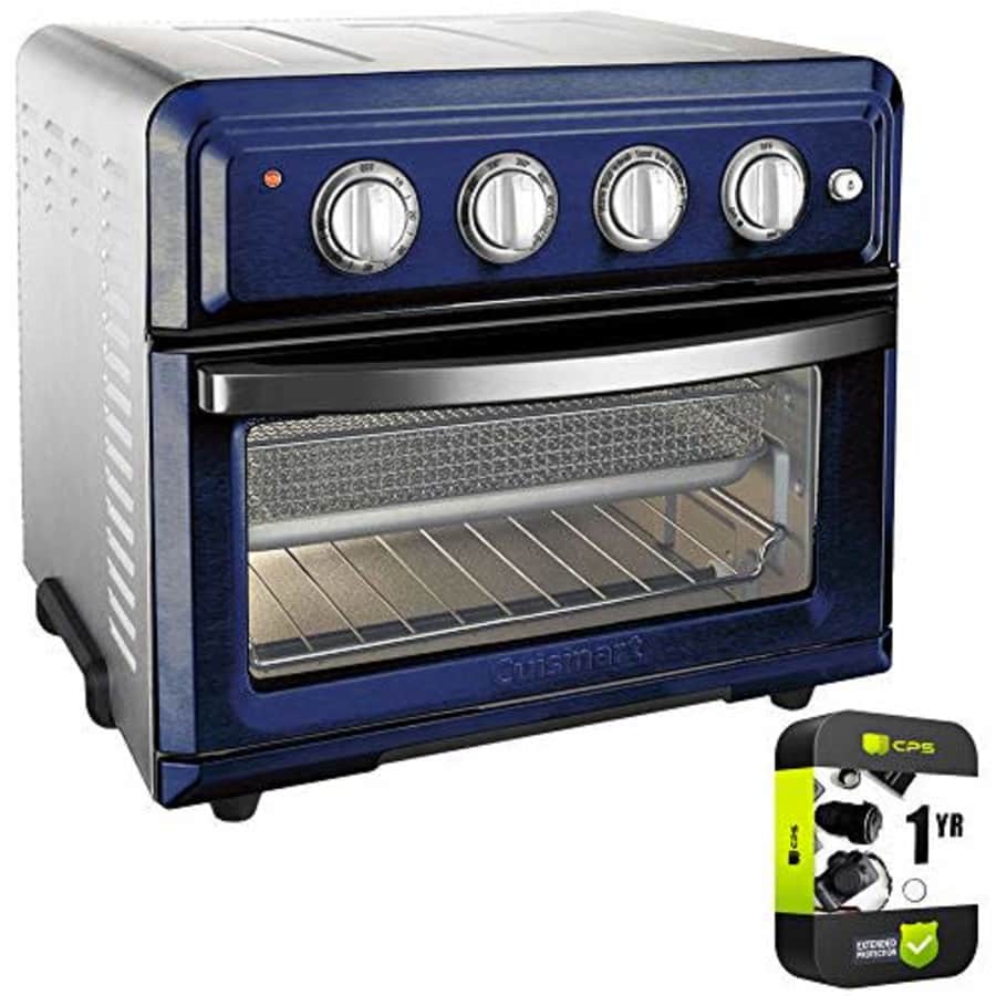 Cuisinart TOA-60NV Convection Toaster Oven Air Fryer with Light, Navy Bundle with 1 Year Protection for $199 Cuisinart TOA-60NV Convection Toaster Oven Air Fryer with Light, Navy Bundle with 1 Year Protection for $199