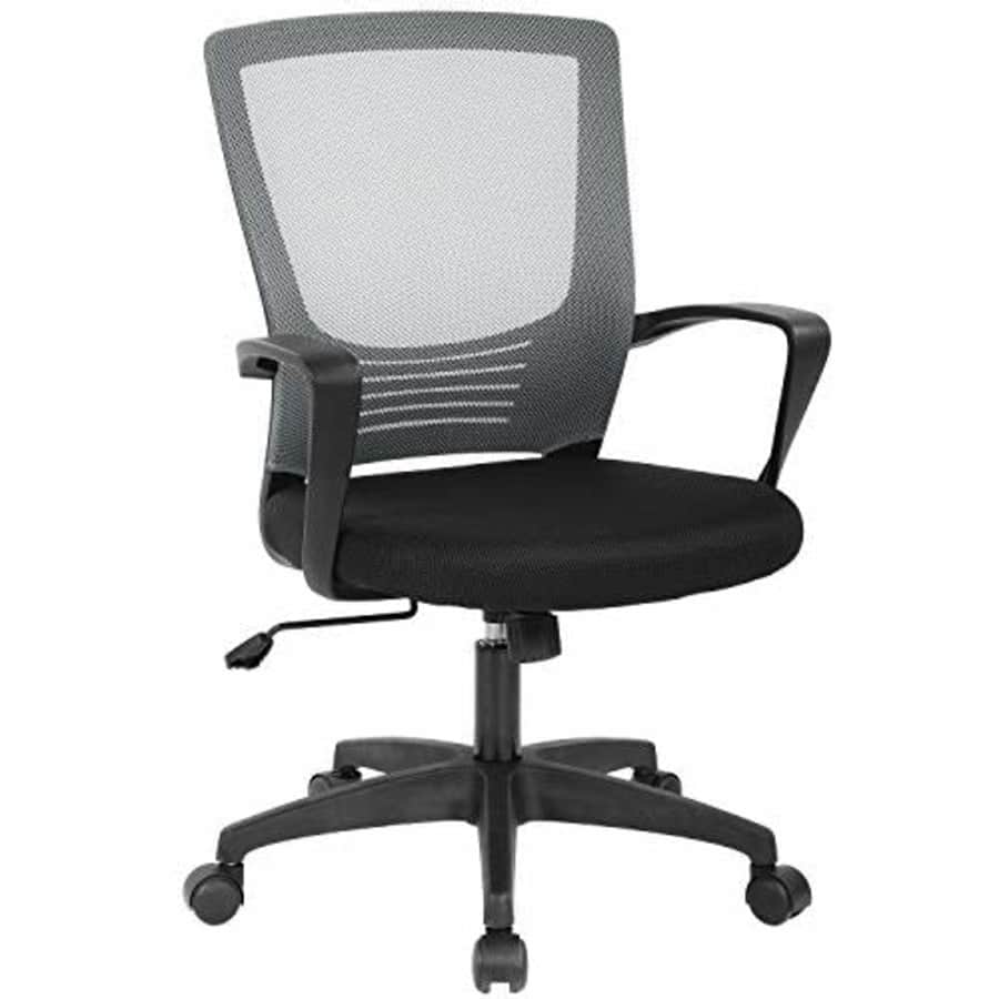 BestOffice Ergonomic Office Chair Desk Chair Modern Executive Computer Chair Rolling Swivel Adjustable Chair for $27