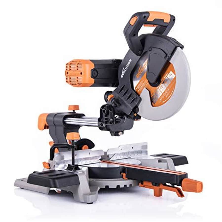 Evolution Power Tools R255SMSDB 10" Multi-Material Double Bevel Sliding Compound Miter Saw for $318 Evolution Power Tools R255SMSDB 10" Multi-Material Double Bevel Sliding Compound Miter Saw for $318