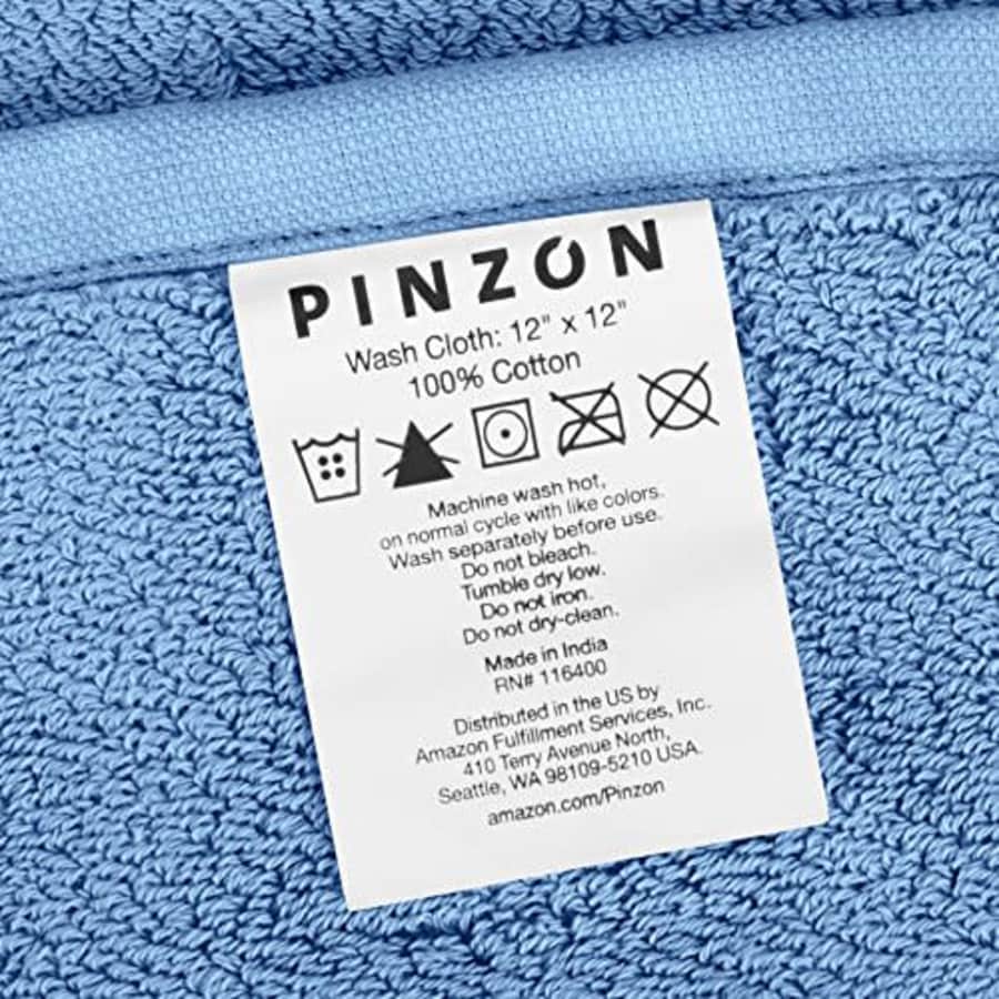 Amazon Brand Pinzon Heavyweight Luxury Cotton Washcloths - Set of 2, 12 x 12 Inch, Marine for $6 Amazon Brand Pinzon Heavyweight Luxury Cotton Washcloths - Set of 2, 12 x 12 Inch, Marine for $6