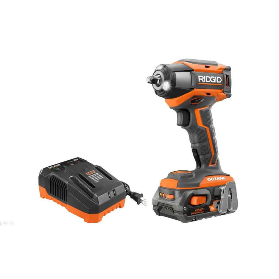 Ridgid 18V Cordless Brushless 3/8" 6-Mode Impact Wrench Kit for $129