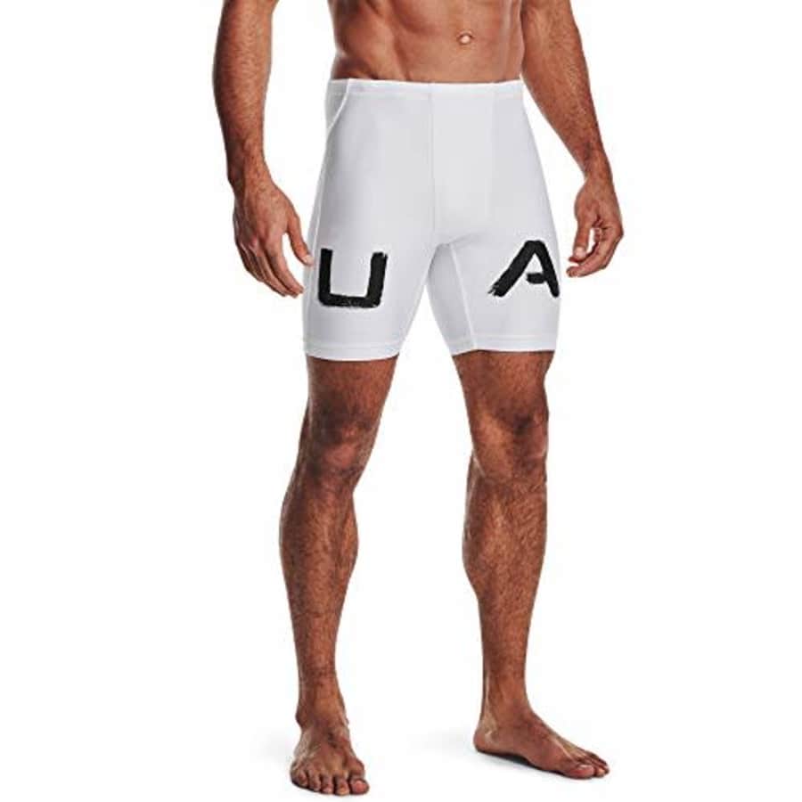 Under Armour Men's Football 7v7 Shorts, White (100)/Black, 3X-Large for $33 Under Armour Men's Football 7v7 Shorts, White (100)/Black, 3X-Large for $33