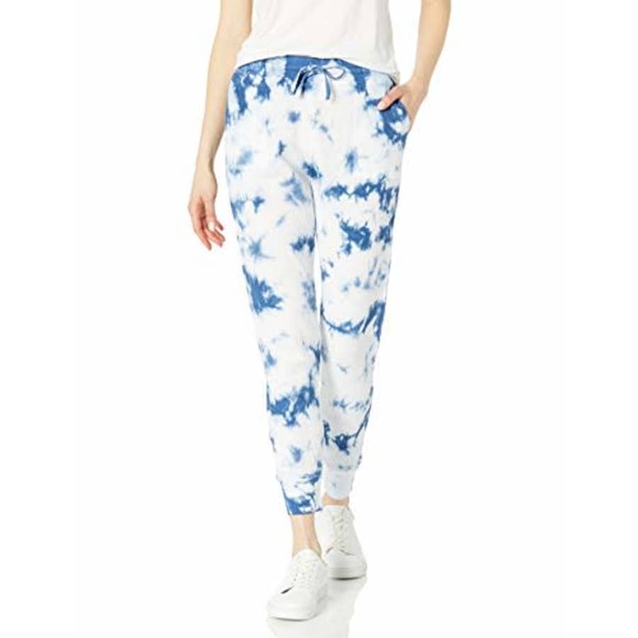 Splendid Women's Activewear Jogger Sweatpants, Blue Tie Dye, Large for $60