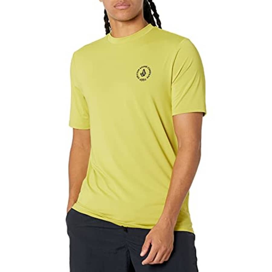Volcom Men's Standard Spray Stone Short Sleeve Loose Fit Rashguard Surf Swim Shirt 50+ UPF for $28