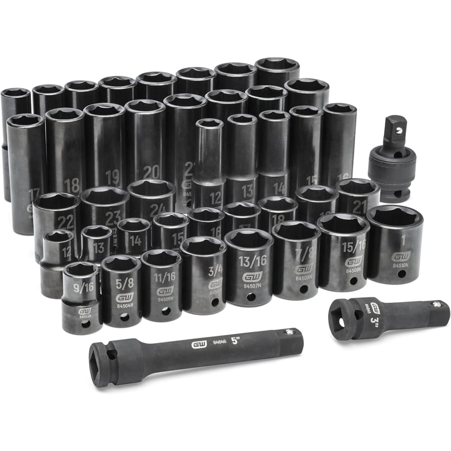 Gearwrench 44-Piece 1/2" Drive Standard & Deep SAE/MM Impact Socket Set for $136 Gearwrench 44-Piece 1/2" Drive Standard & Deep SAE/MM Impact Socket Set for $136