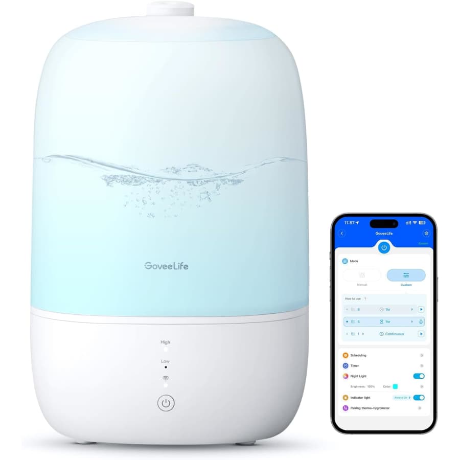 GoveeLife Smart Bedroom Humidifier w/ Essential Oil Diffuser for $26 w/ Prime GoveeLife Smart Bedroom Humidifier w/ Essential Oil Diffuser for $26 w/ Prime