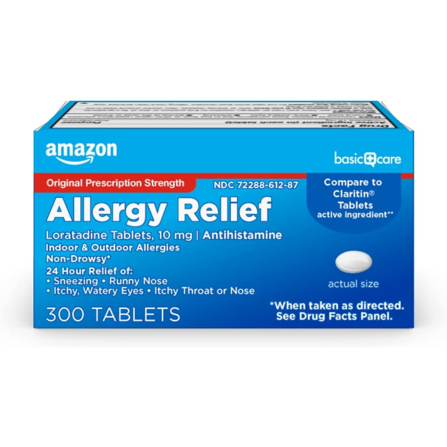 Amazon Basic Care 300-Count 10mg Loratadine Tablets for $12 via Subscribe & Save Amazon Basic Care 300-Count 10mg Loratadine Tablets for $12 via Subscribe & Save