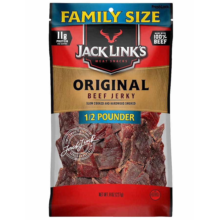 Jack Link's Beef Jerky 8-oz. Bag for $8 via Subscribe & Save Jack Link's Beef Jerky 8-oz. Bag for $8 via Subscribe & Save