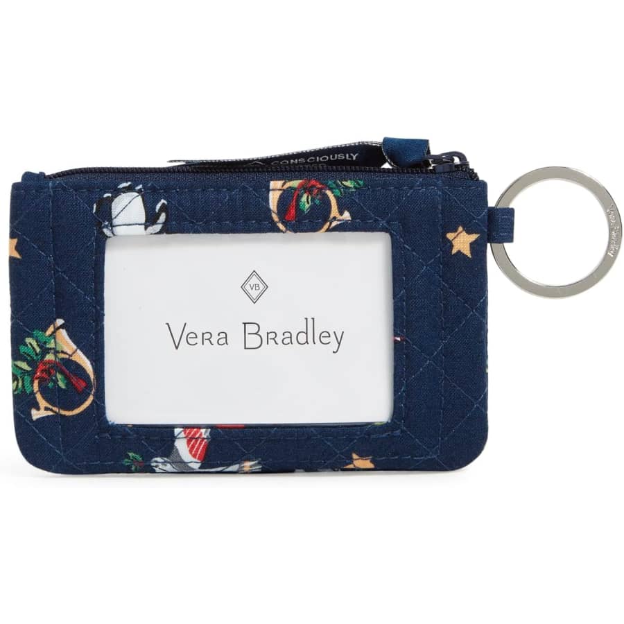 Vera Bradley Women's Cotton Zip ID Case Wallet for $9 Vera Bradley Women's Cotton Zip ID Case Wallet for $9
