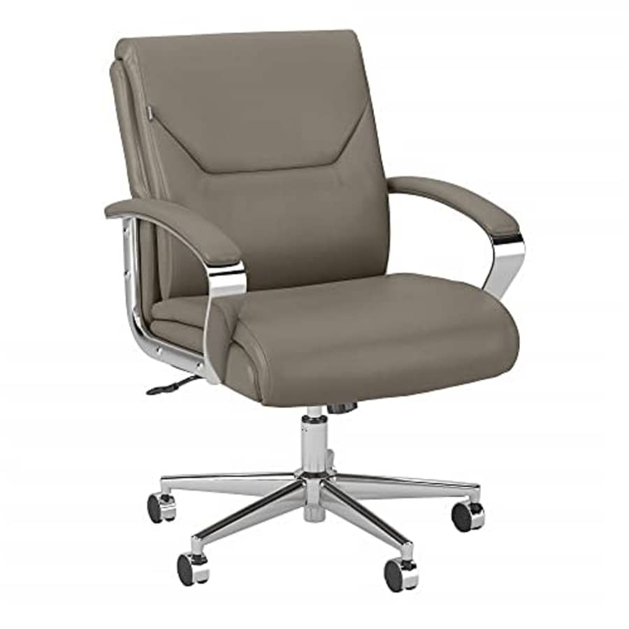 Bush Furniture Bush Business Furniture South Haven Mid Back Leather Executive Office Chair, Washed Gray for $169 Bush Furniture Bush Business Furniture South Haven Mid Back Leather Executive Office Chair, Washed Gray for $169