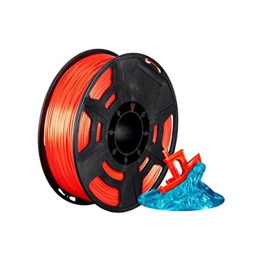 Monoprice Hi-Gloss 3D Printer Filament PLA 1.75mm - 1kg/Spool - Orange Red, Works with All PLA for $35