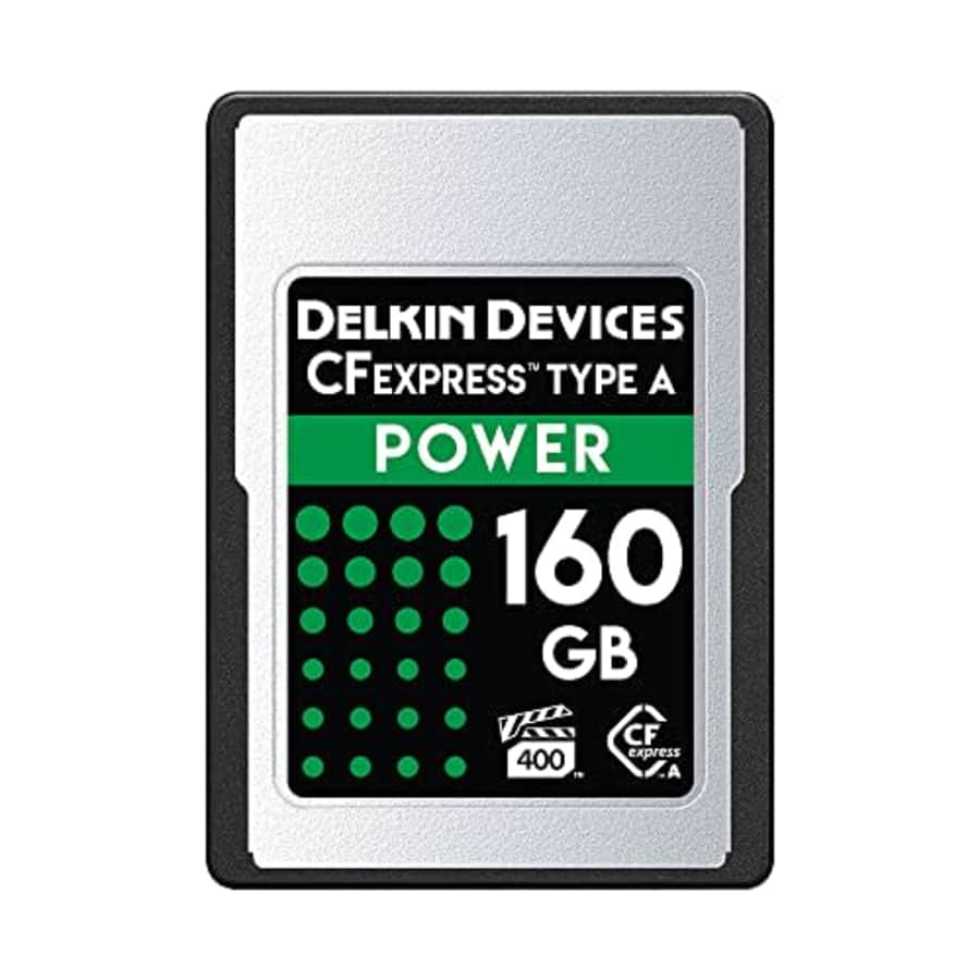 Delkin Devices 160GB Power CFexpress Type A VPG-400 Memory Card - DCFXAPWR160 for $200 Delkin Devices 160GB Power CFexpress Type A VPG-400 Memory Card - DCFXAPWR160 for $200