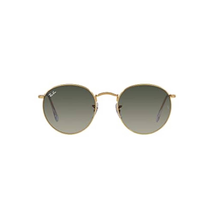 Ray-Ban Rb3447 Round Metal Sunglasses, Gold/Grey Gradient, 53 mm for $195