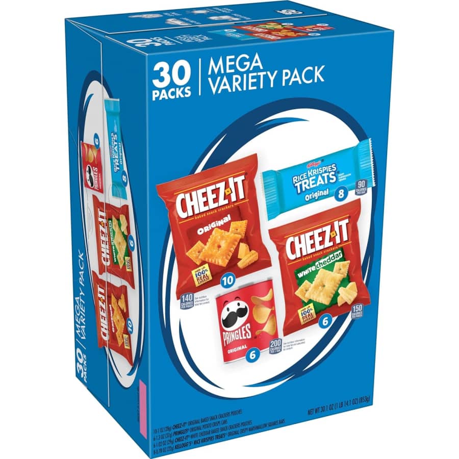 Kellogg's 30-Piece Mega Variety Pack for $9 via Sub & Save Kellogg's 30-Piece Mega Variety Pack for $9 via Sub & Save