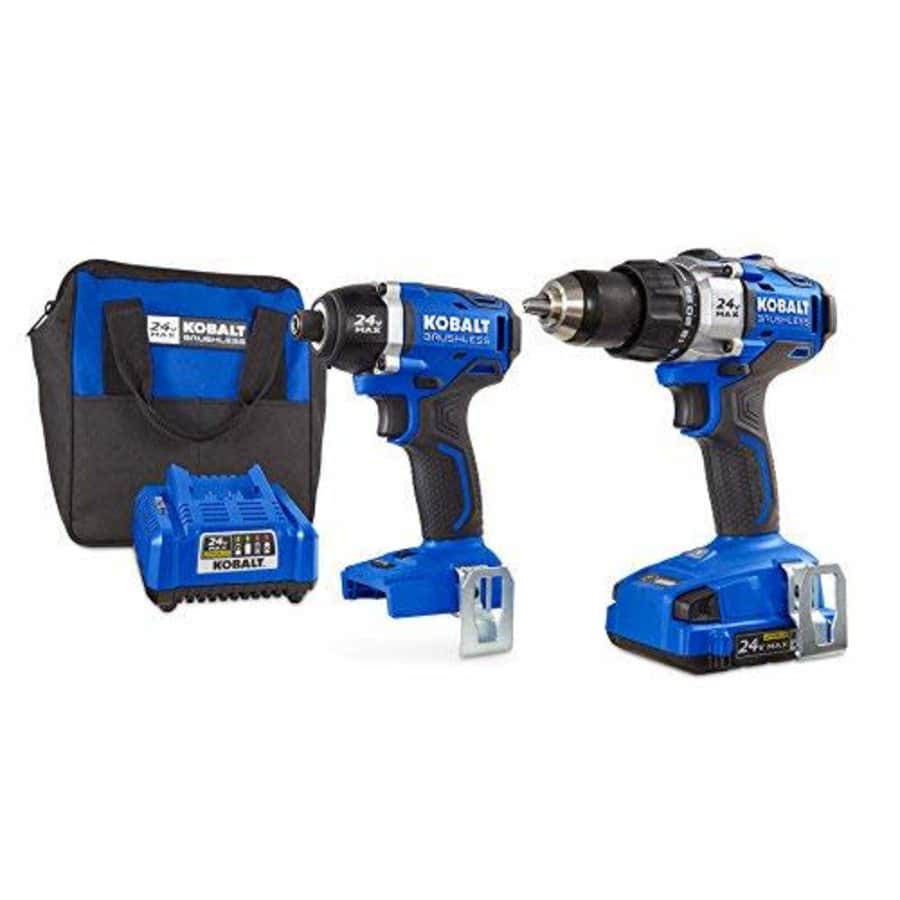 Kobalt 24V MAX Brushless 2 Tool Combo Kit #0672827 for $174