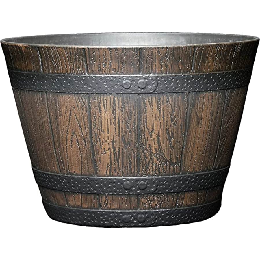 Classic Home and Garden 9" Whiskey Barrel for $10 Classic Home and Garden 9" Whiskey Barrel for $10