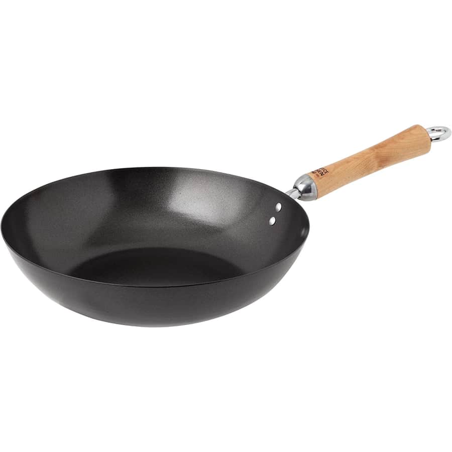 Joyce Chen Classic Series 12" Carbon Steel Nonstick Stir Fry Wok Pan for $42