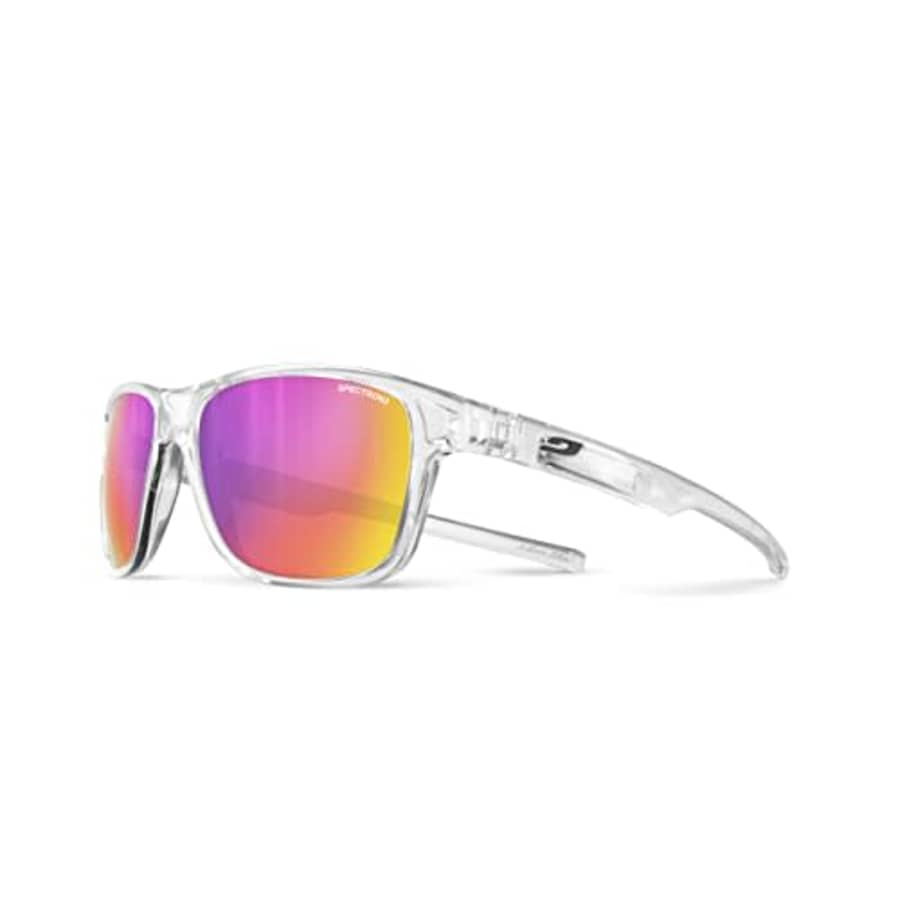 Julbo Lounge Lifestyle Sunglasses, Shiny Crystal Frame - Smoke Spectron 3 Lens w/Pink Yellow Mirror for $43