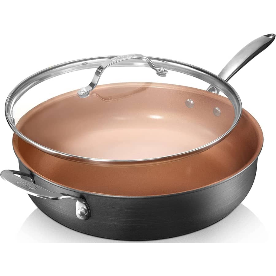 Gotham Steel 5.5-Qt. Jumbo Cooker w/ Lid for $30 Gotham Steel 5.5-Qt. Jumbo Cooker w/ Lid for $30