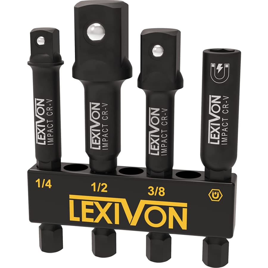 Lexivon Impact Socket Adapter & Magnetic Bit Holder Set for $10 Lexivon Impact Socket Adapter & Magnetic Bit Holder Set for $10