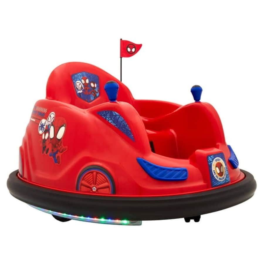 Marvel Spidey and His Amazing Friends 6V Bumper Car for $79 Marvel Spidey and His Amazing Friends 6V Bumper Car for $79
