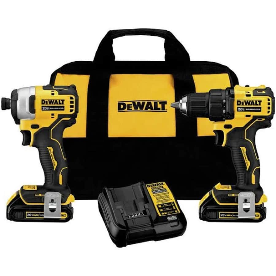 DeWalt Atomic 20V Brushless Cordless Compact Drill/Impact Combo Kit for $149 DeWalt Atomic 20V Brushless Cordless Compact Drill/Impact Combo Kit for $149