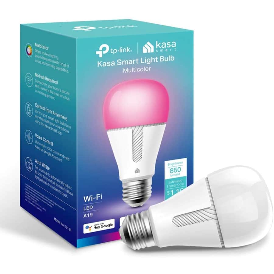 TP-Link Kasa Multicolor Smart Light Bulb for $10 TP-Link Kasa Multicolor Smart Light Bulb for $10
