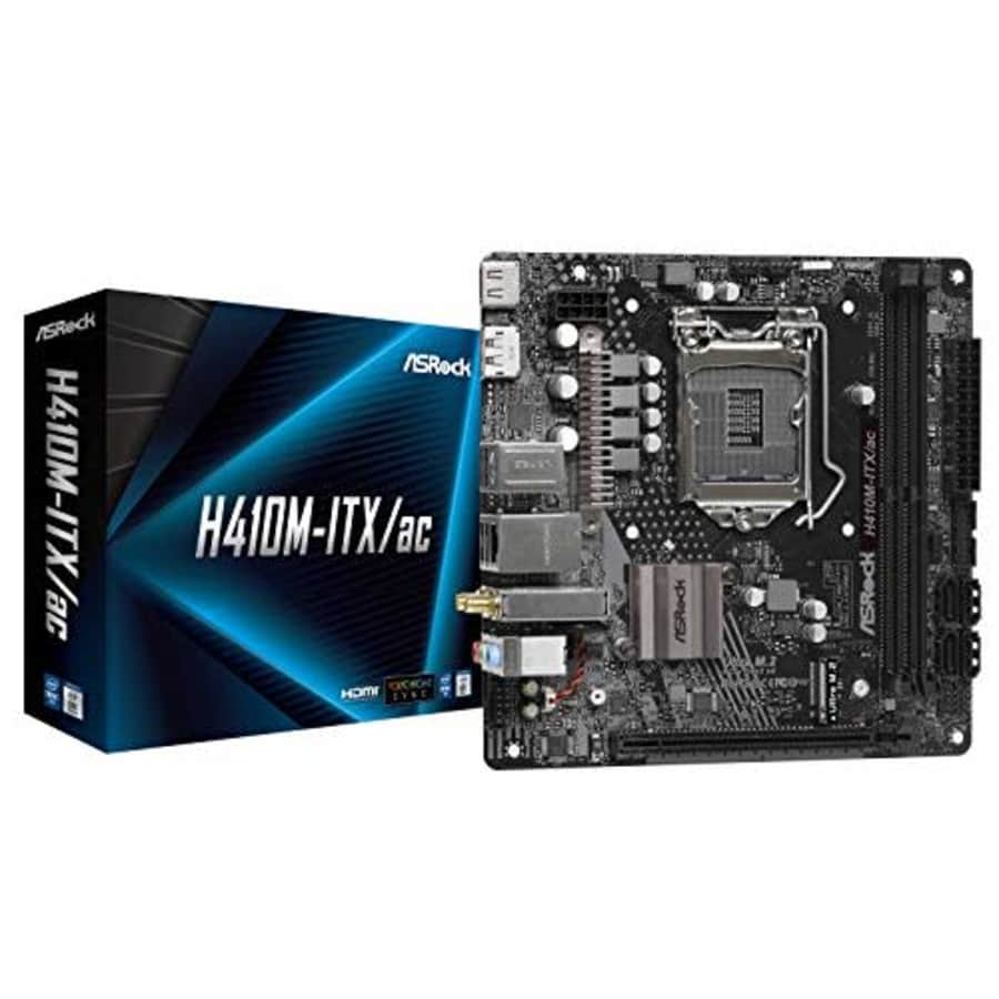 ASRock Intel H410M-ITX/ac LGA 1200 Mini ITX DDR4-SDRAM Motherboard for $200