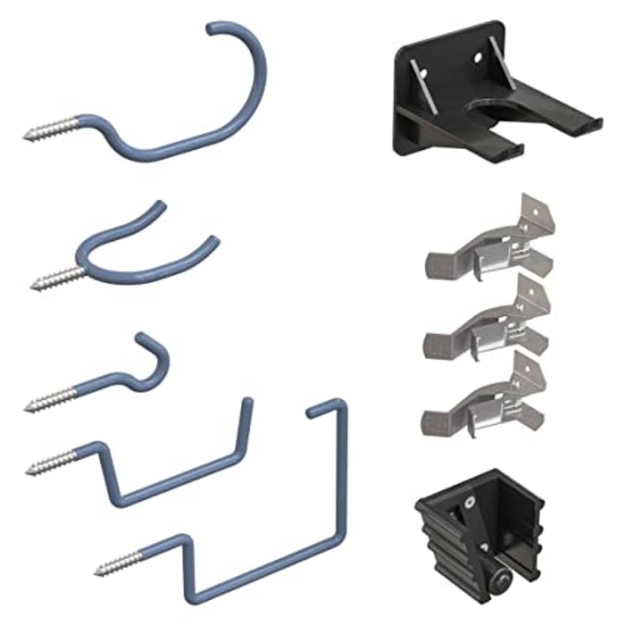 National Hardware N900-006 Garage Storage Tool Wall Hanger Hooks and Holder Clips for Brooms, for $10 National Hardware N900-006 Garage Storage Tool Wall Hanger Hooks and Holder Clips for Brooms, for $10