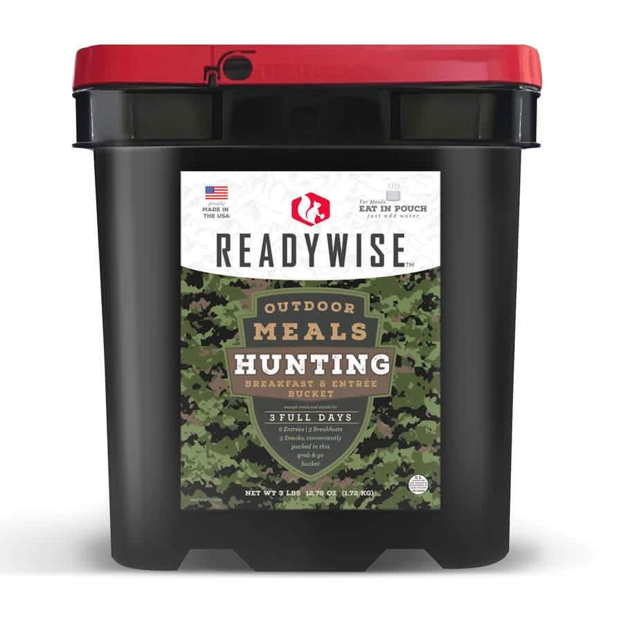 Ready Wise Hunting Food Calorie Booster Bucket 3-Day Supply for $90