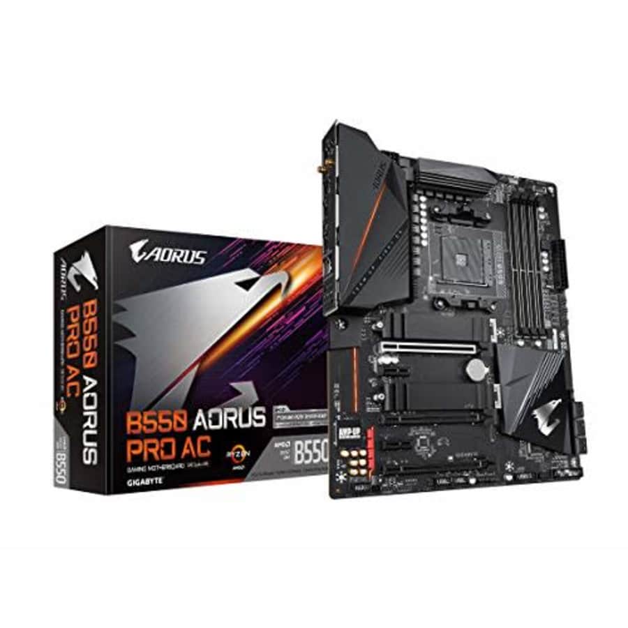 GIGABYTE B550 AORUS PRO AC (AM4 AMD/B550/ATX/Dual M.2/SATA 6Gb/s/USB 3.2 Gen 2/Intel Dual Band for $306