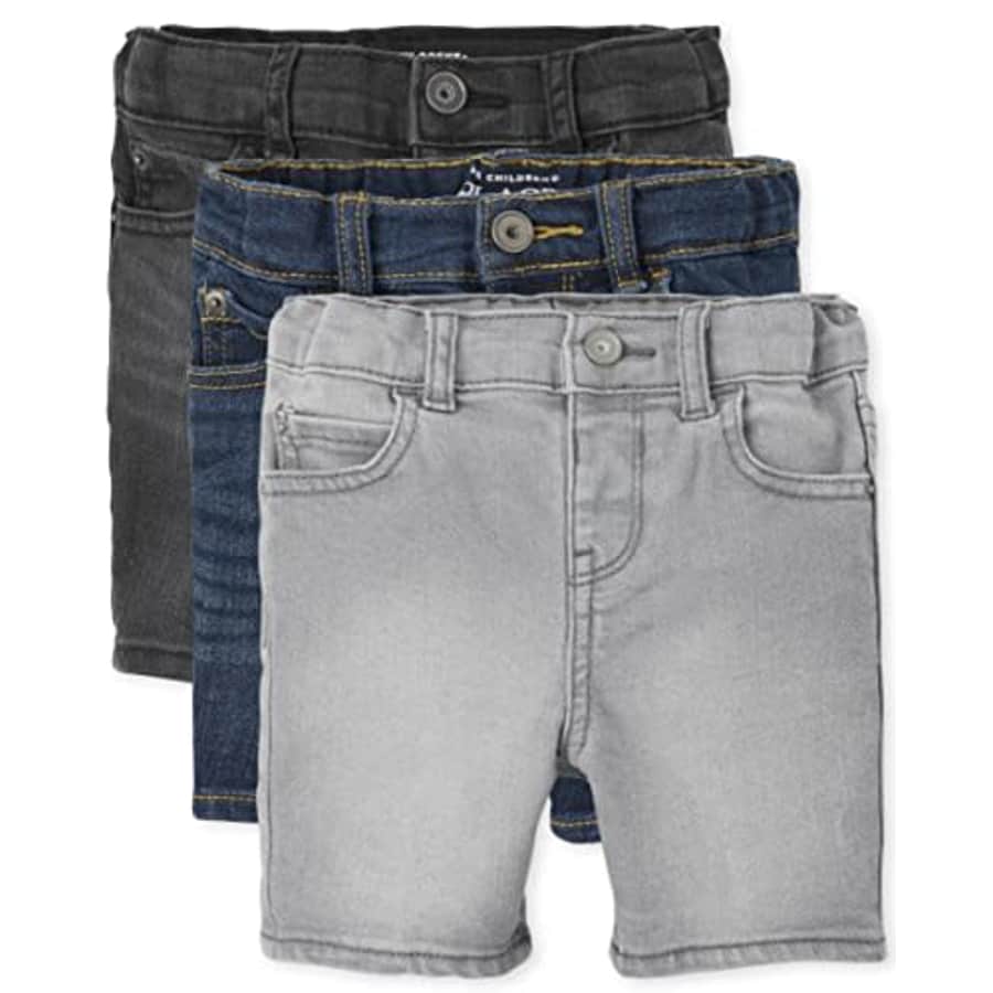 The Children's Place Baby Toddler Boys Stretch Denim Shorts 3-Pack, Strand/Packer/Hume-3 Pack, 6-9 for $18 The Children's Place Baby Toddler Boys Stretch Denim Shorts 3-Pack, Strand/Packer/Hume-3 Pack, 6-9 for $18