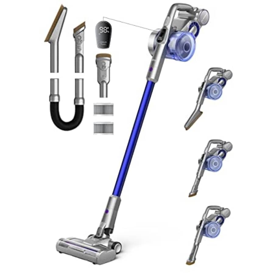 Dreo Cordless Vacuum Cleaner, 25kPa 550W Strong Suction, 3000mAh Detachable Battery, Up to 60 Mins, for $178 Dreo Cordless Vacuum Cleaner, 25kPa 550W Strong Suction, 3000mAh Detachable Battery, Up to 60 Mins, for $178