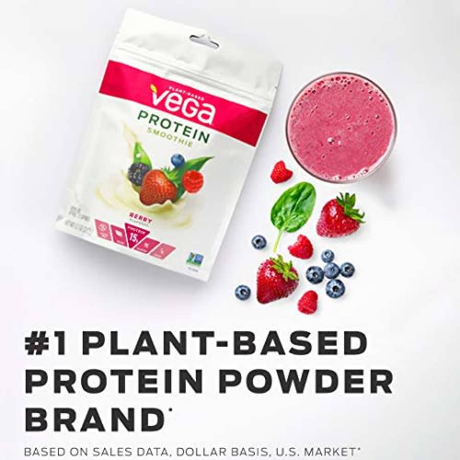 Vega Protein Smoothie, Berry, Plant Based Protein Powder - Vegan Protein Powder, Keto-Friendly, for $27 Vega Protein Smoothie, Berry, Plant Based Protein Powder - Vegan Protein Powder, Keto-Friendly, for $27