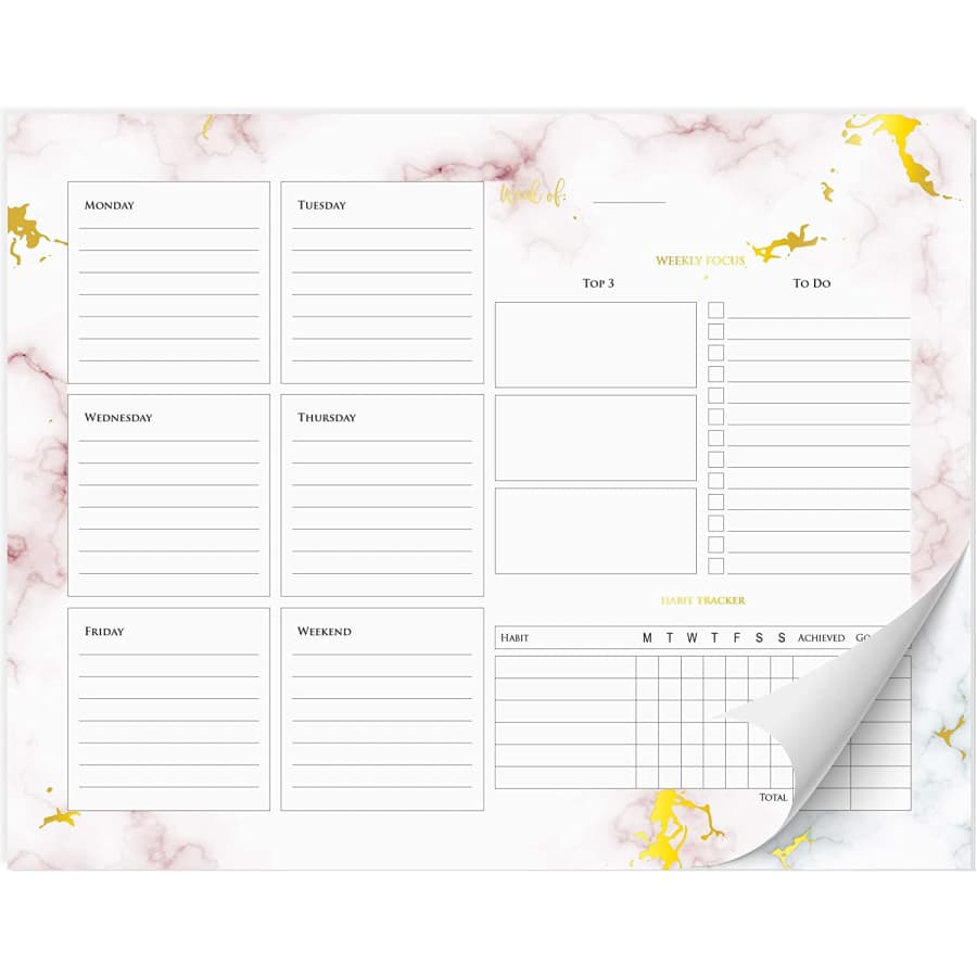 Zicoto Weekly Planner & Habit Tracker Pad for $4 Zicoto Weekly Planner & Habit Tracker Pad for $4