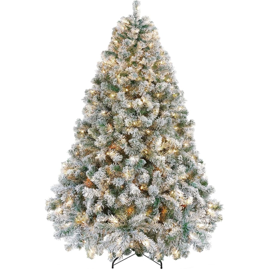 Yaheetech 6-Foot Pre-Lit Artificial Christmas Tree for $100