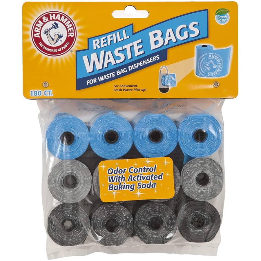 Petmate Arm & Hammer 180-Count Disposable Pet Waste Bags for $16