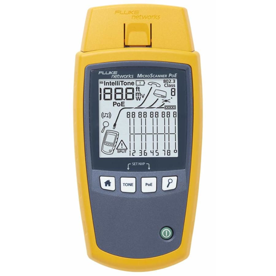 Fluke Networks MS-POE MicroScanner PoE Cable Verifier for $616