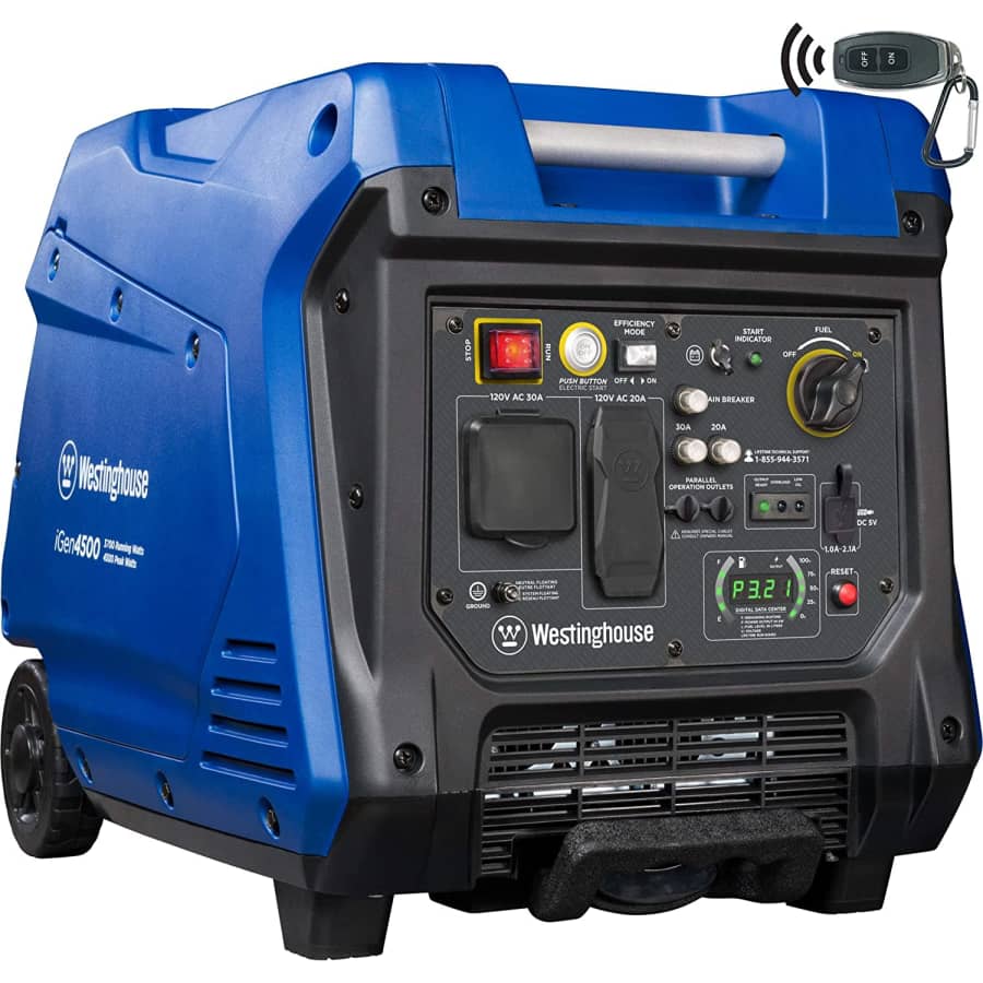 Westinghouse iGen4500 Super Quiet Portable Inverter Generator for $799 Westinghouse iGen4500 Super Quiet Portable Inverter Generator for $799